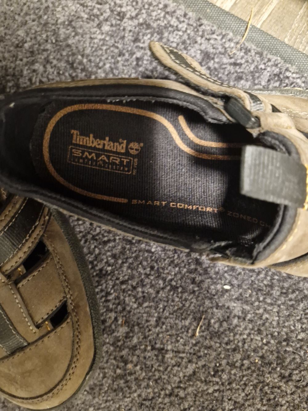 Timberland Men's Brown Leather Casual Sandals - SmartComfort